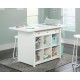 Craft Work Table Island White